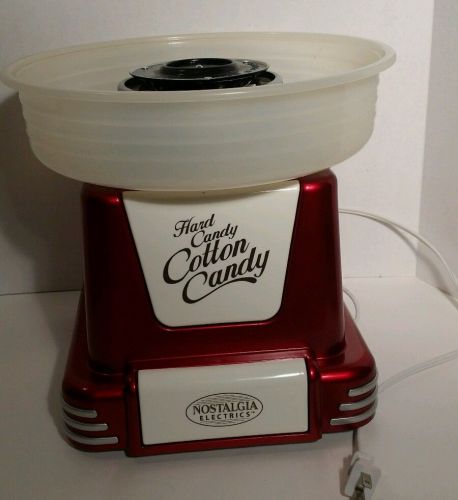 Retro Red NOSTALGIA ELECTRIC Cotton Candy Machine PCM805 Hard Candy Sugar Free