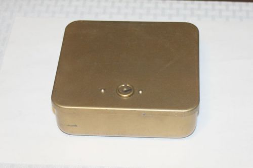 National Lock Company Gold Colored Padded Lock Box With Keys