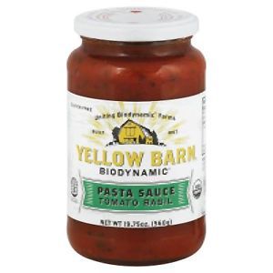 Yellow Barn Biodynamic Organic Tomato Basil Pasta Sauce, 19.75 Ounce -- 6 per