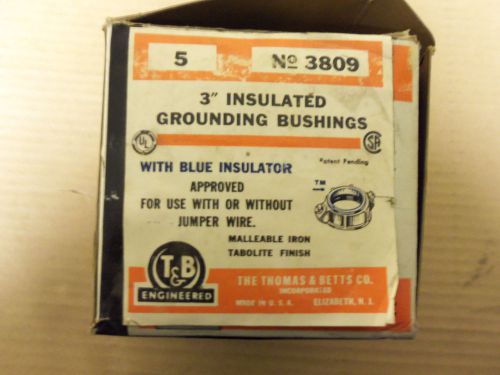 New t&amp;b engineered 3&#034; insulated grounding bushings 3809 for sale
