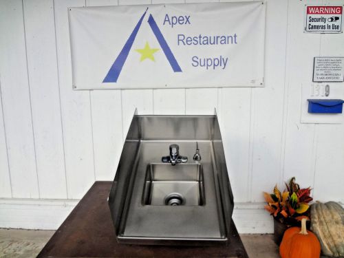 Drop in stainless steel sink w/ side and back splash #1736 for sale