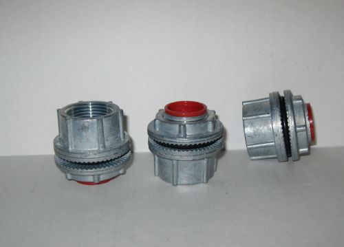 Lot of 10, 3/4&#034; myers sta-2 hub conduit fitting liquid tight insulated aluminum for sale