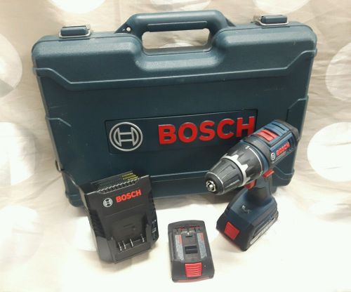 Bosch1/2&#034; Drill Driver Kit with Two 18V Batteries and Charger