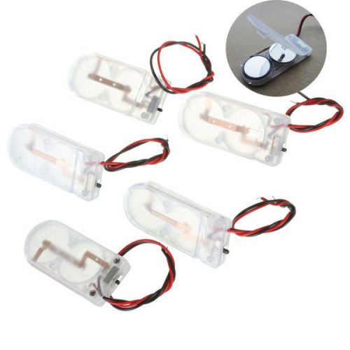 5pcs Button Cell Battery Holder Case 2X CR2032 6V With ON/OFF Switch