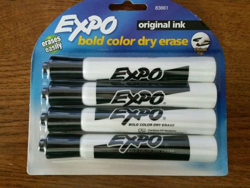 Expo black dry erase markers 4 pack
