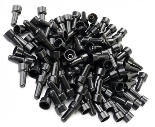 100 pcs pack pc 16-14 awg gauge black closed end crimp cap caps wire ul approve for sale