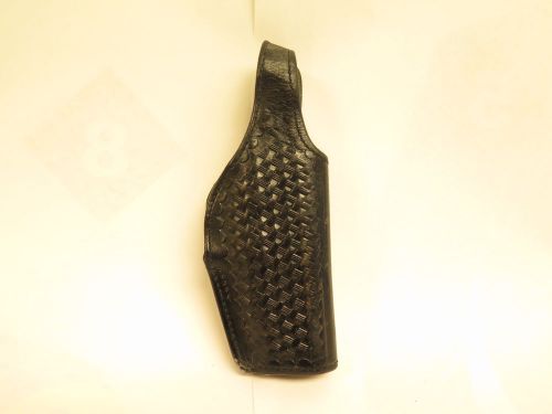 Bianchi holster 19l/2 ruger p85 leather duty right hand black basket weave for sale