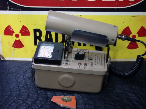 Ludlum 12 &amp; 44-3 scintillator survey meter radiation detector geiger counter,g,x for sale