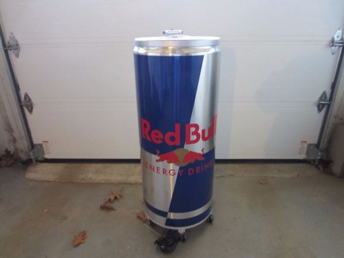 VESTFROST COMMERCIAL RED BULL REFRIGERATED BOTTLE / CAN DISPLAY on Wheels