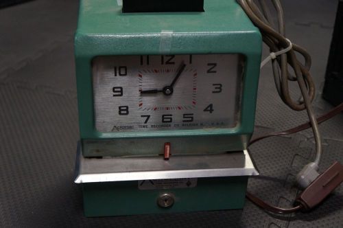 Acroprint time clock model. manual time punch recorder. untested. no key for sale
