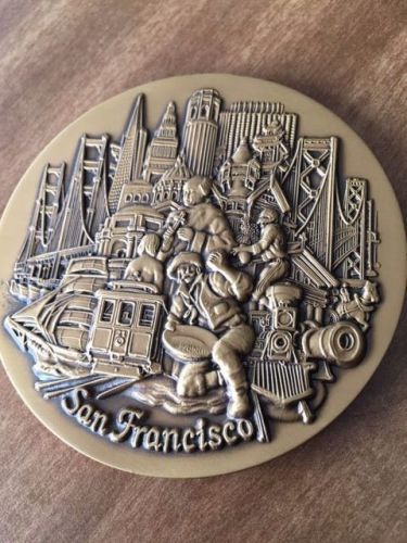 San Francisco, City Medallion with stand for office desk