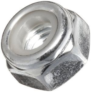 Carbon steel lock nut zinc plated finish right hand threads self-locking/nylo... for sale