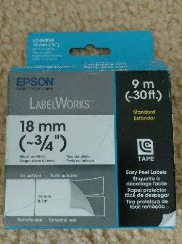 Epson LabelWorks Standard Tape Cartridge (Black on White)