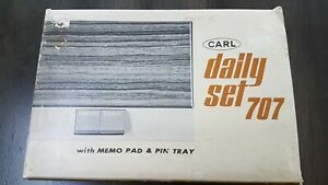 Vintage Carl Daily Set 707 with Memo Pad &amp; Pin Tray