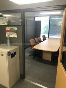 Entire office partition/walls for cubicles -gray fabric. South Florida local p/u