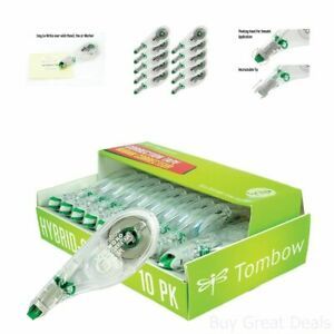 CORRECTION TAPE 10 PACK Tombow Erasers Corrections Office School Supplies NEW