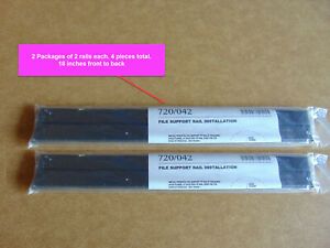 2 Pkgs-Front to Back Support Rails,18&#034; MERIDIAN HERMAN MILLER lateral files 4pcs