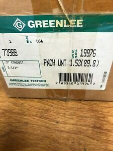 Greenlee 739-BB 3&#034; Conduit Knockout Punch Unit ( No Stud )