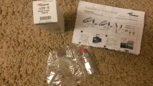 ~NEW AND SEALED~ ANDREW L4.5PNF-RC RINGFLARE N FEMALE CONNECTOR - IN BOX