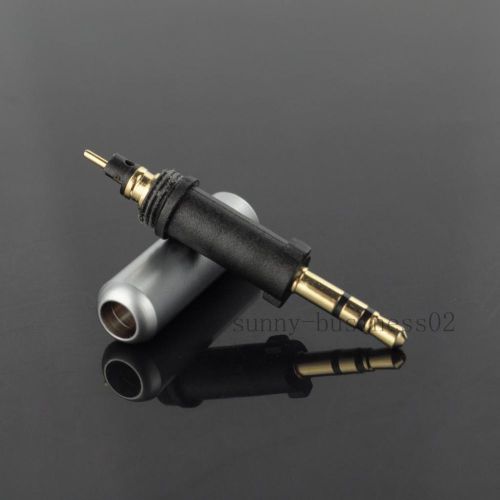 Sale 3 pole  2.5mm male repair headphone jack plug metal audio soldering silver for sale