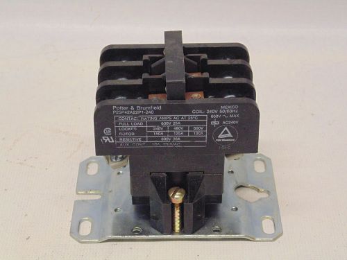 POTTER &amp; BRUMFIELD P25P42A22P1-240 CONTACT RELAY 240VAC (R10-5-57)