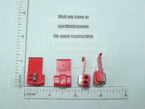 50 Scotchlok 3M 557 Self-Stripping Electrical Pigtail Connector 054007-21494 Red