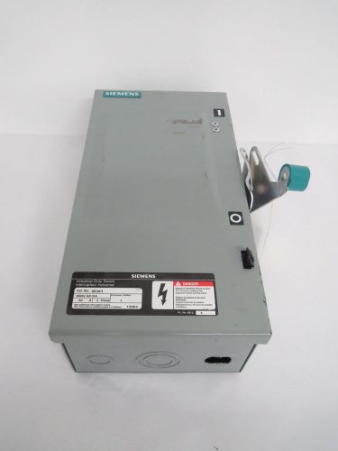 Siemens id361 industrial duty 30a 600v-ac 3p fusible disconnect switch b442317 for sale