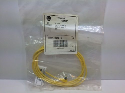 SEALED NEW! ALLEN-BRADLEY CORDSET 889P-R3AB-2 889PR3AB2 SERIES A