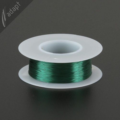 Magnet Wire, Enameled Copper, Green, 32 AWG (gauge), HPN, 130C, 1/8 lb, 613 ft
