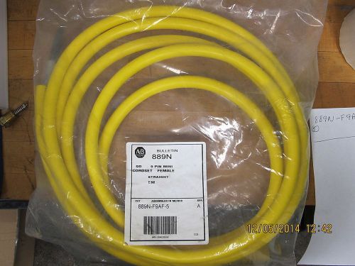 Allen bradley 889n-f9af-5 series a cordset 9 pole female straight 5m for sale