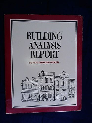 1 Building Analysis Report Home Inspection, w/ Pre-inspection Agreement, 8 page