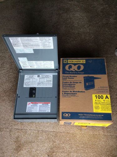 Square d 100a amp outdoor load center circuit breaker qo612l100rbcp for sale
