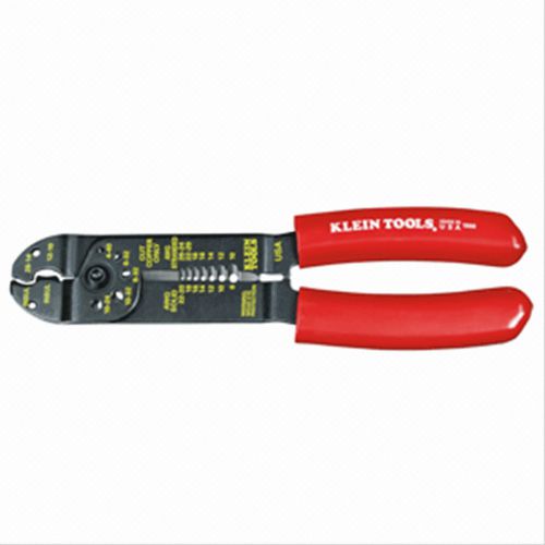 Klein Tools 1000 Wire Cutter Stripper Gauge 6-in-1 Multi-Purpose Tool Red