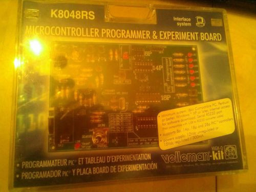 Microcontroller Programmer &amp; Experiment Board K8048RS By Velleman (Brand New!)