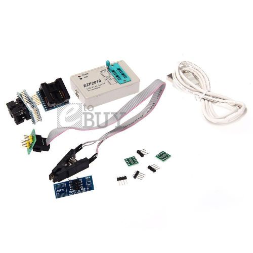 USB High Speed Programmer EZP2010 24 25 93 EEPROM with Clips Socket Adpter