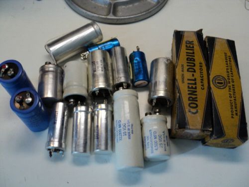 HEAP OF ASSORTED CAPACITORS NEW AND USED MOSTLY FOR TEST EQUIPMENT- SEE LIST