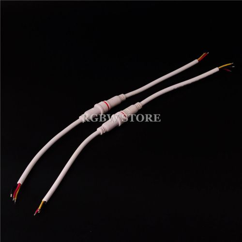 2 sets 3pin 20agw cable ip67 waterproof led connector - ws2812b ws2811 led strip for sale