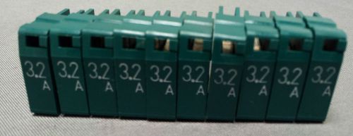 Mp32 daito fuse 3.2a amp 125 vac dark green (lot of 10) for sale