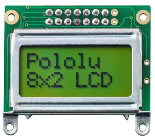 8x2 character lcd - silver bezel (parallel interface) for sale