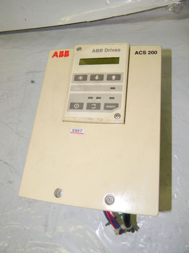 Abb acs201-2p1-3-00-10 drive 1.5 hp, 3 phase 380-480v for sale