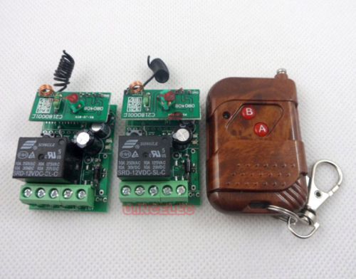 2x 1 channel relay module + 4 remote controllers wireless control modules set for sale