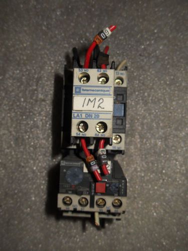 (x12) 1 used telemecanique lc1 d18 10 contactor w/ la1-dn20 &amp; lr2-d1321 for sale