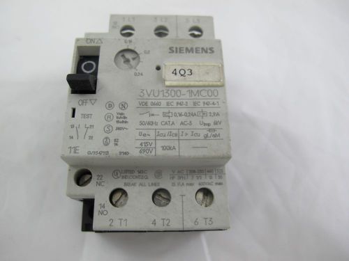 Siemens 3VU1300-1MC00 Motor Protector Circuit Breaker *60 DAY WARRANTY* (BR)