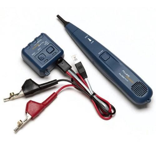Fluke tone &amp; probe kit 10 miles signal cables cable tester rj-11 plug nails clip for sale