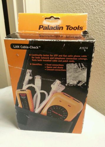 New Paladin Tools LAN &amp; A/V Cable Check Analyzer 1574 in box &amp; case