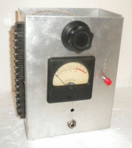Burlington calrad shallco ~ tone pulse generator decibel meter tester ~ handmade for sale