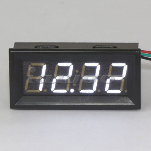 White LED Digital Voltmeter DC 0-33V Voltage Panel Meter
