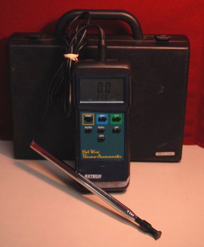 Extech 407123 heavy duty hot wire thermo-anemometer--#3915 for sale