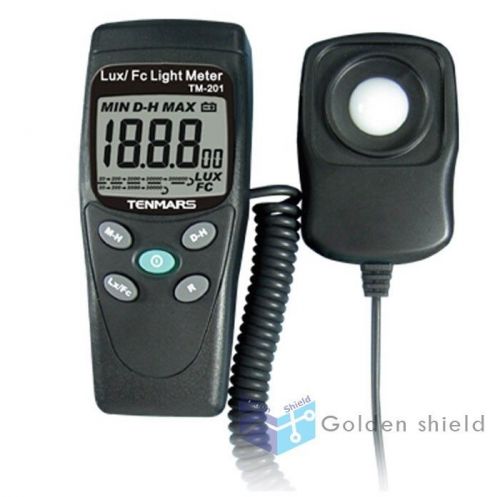 Tenmars tm-201 digital led light meter luminometer lux meter reading 2000 for sale