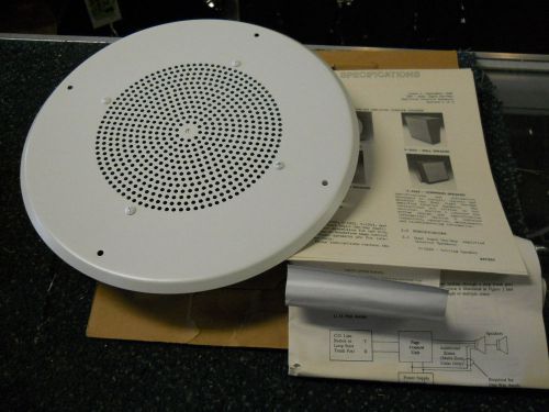 Valcom V-1220 Dual-Input One-Way 8&#034; In-Ceiling Speaker (NOS)